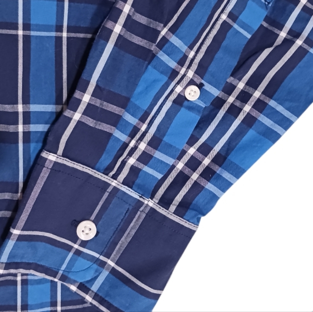 J. Crew Button Down Long Sleeve Plaid Tartan Shirt Preppy Casual - Picture 3 of 8